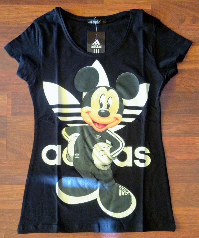 Damska koszulka Adidas logo Mickey roz. M