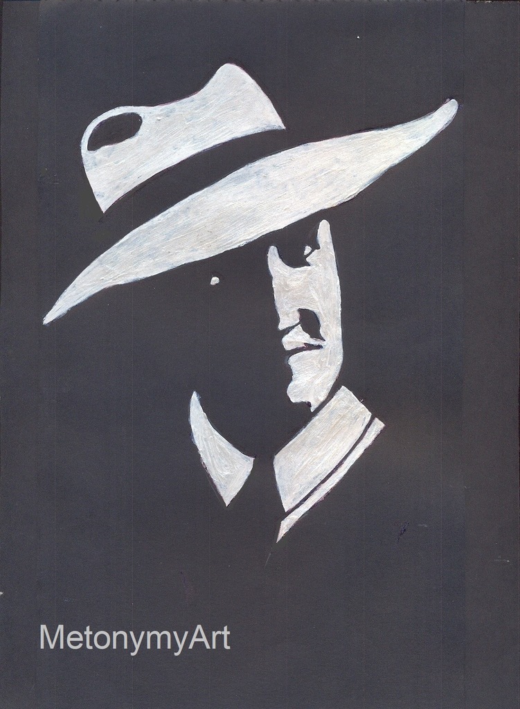 Grafika "Mężczyzna w kapeluszu"