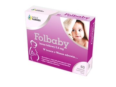 KWAS FOLIOWY FOLBABY (Folic) ciąża 60 tabletek
