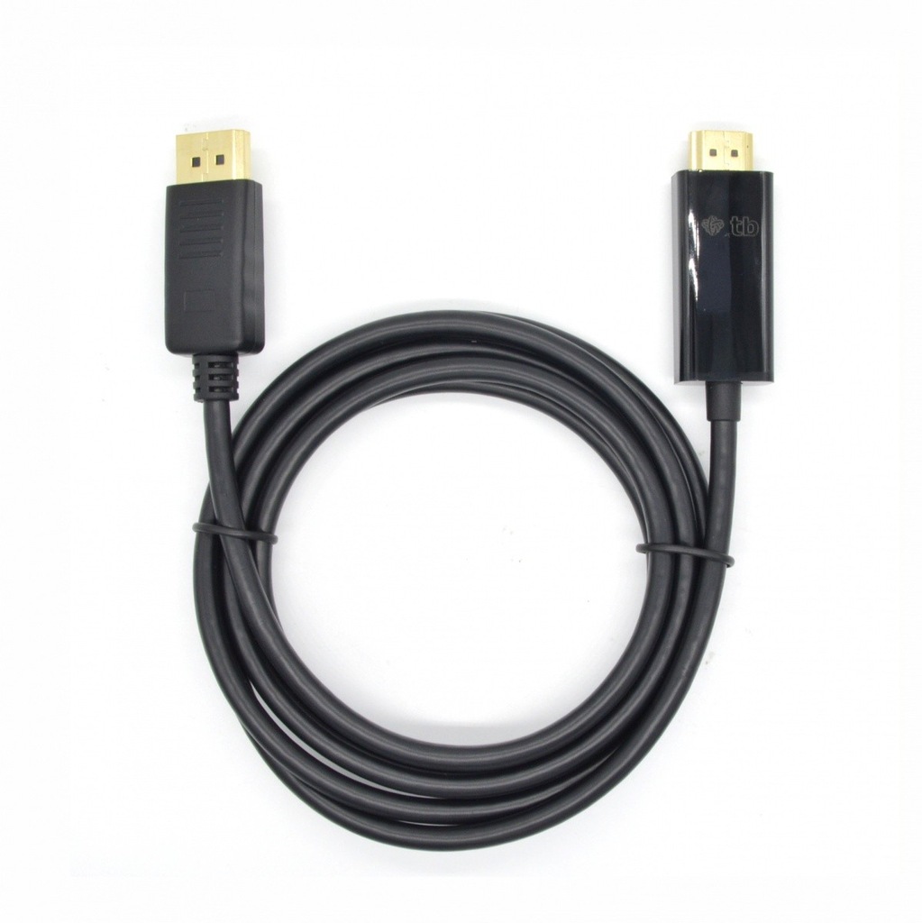 Kabel DisplayPort - HDMI 1.8m. TB czarny