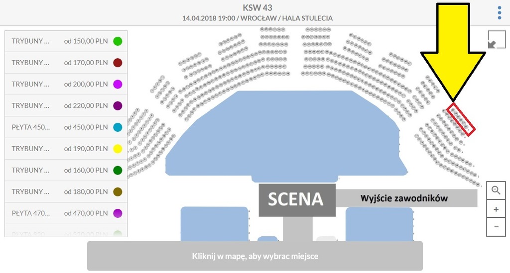 BILET-Y GALA KSW 43 -HALA STULECIA -WROCŁAW -14.04