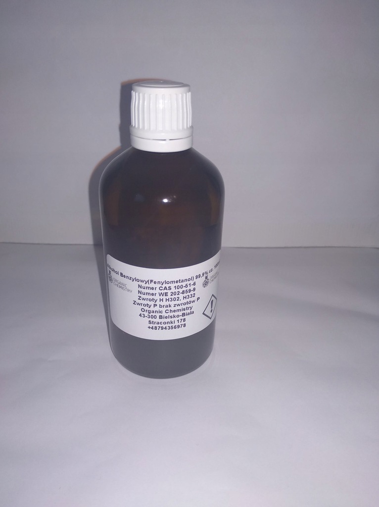 Alkohol Benzylowy(fenylometanol) 99,9% cz. 100ml