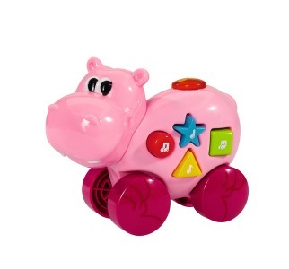 ABC Różowy Hipopotam z pozytywką