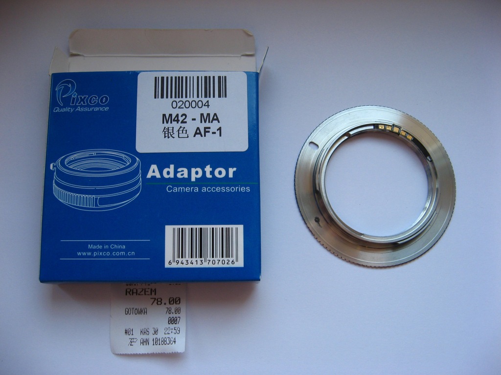 Chip Dandelion Adapter m42 Minolta AF Sony Alpha