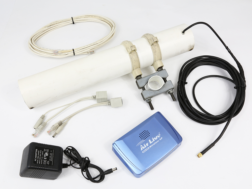 OvisLink Router Wifi + POE + antena Yagi 16dBi