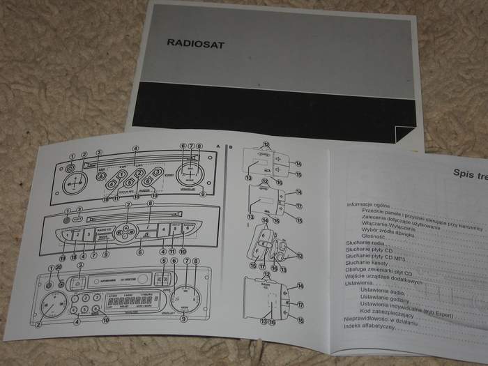 Renault radio instrukcja obslugi radia CD MP3 6637473001