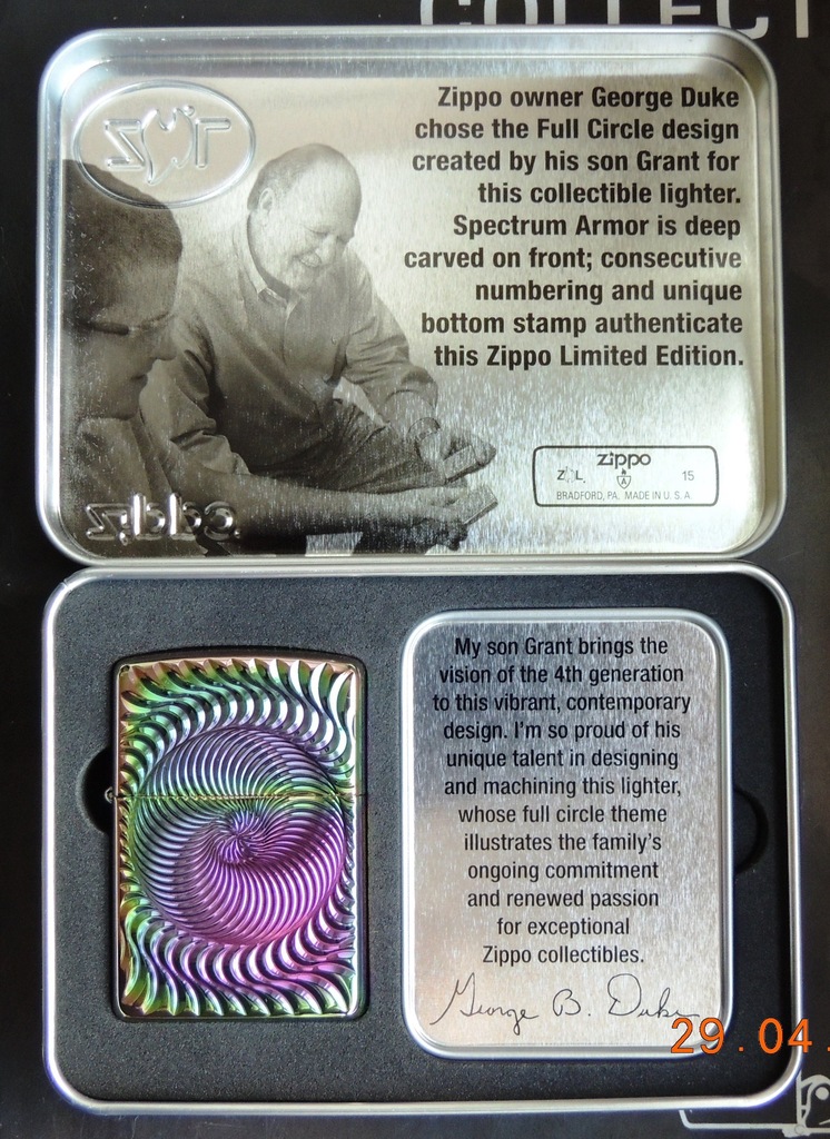 NOWA  ZIPPO,FULL CIRCLE CotY 2015R .Ltd 1 z 12.000