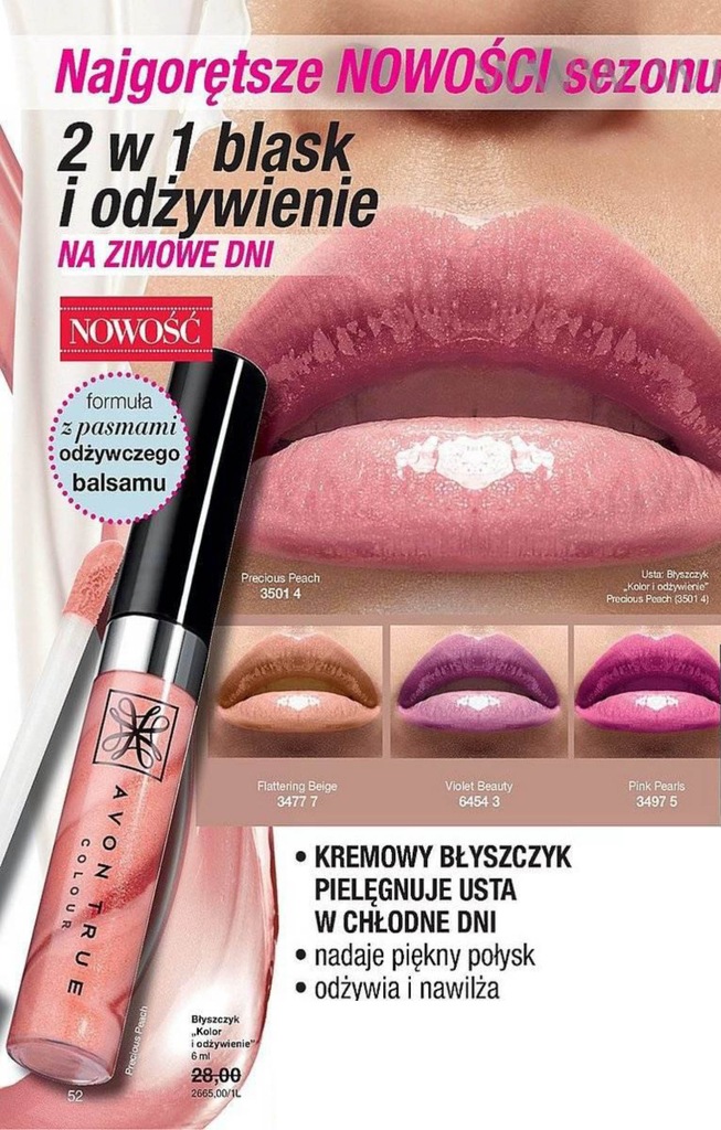 avon true błyszczyk+gratis zestaw próbek - 7150239723 - oficjalne ...