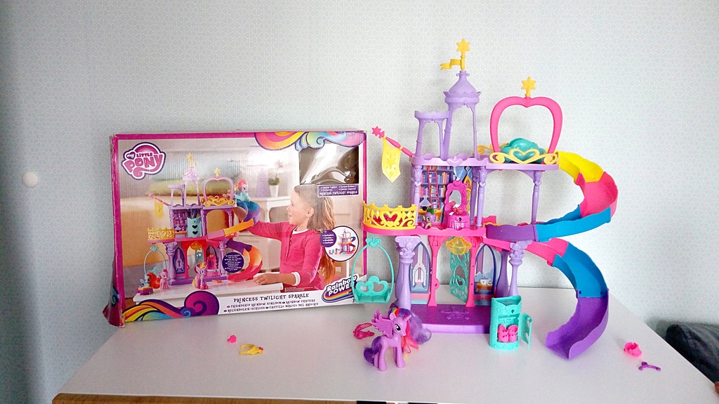 PAŁAC zamek MY LITTLE PONY + ZJEŻDŻALNIA + KUCYK
