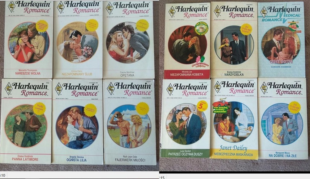 ZESTAW 42 szt. prawie 5 KG ROMANSÓW - HARLEQUINY