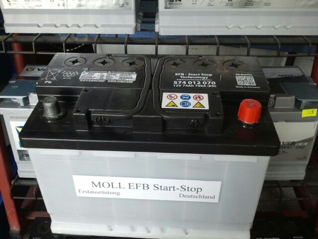 Akumulator MOLL EFB Start-Stop 74 Ah Germany