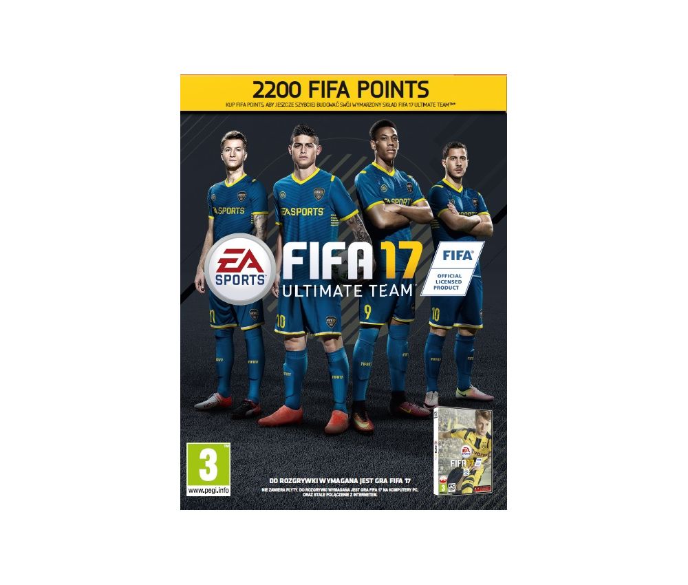 FIFA 17 - Points (PC) 2200 punktów NOWA w24H FOLIA