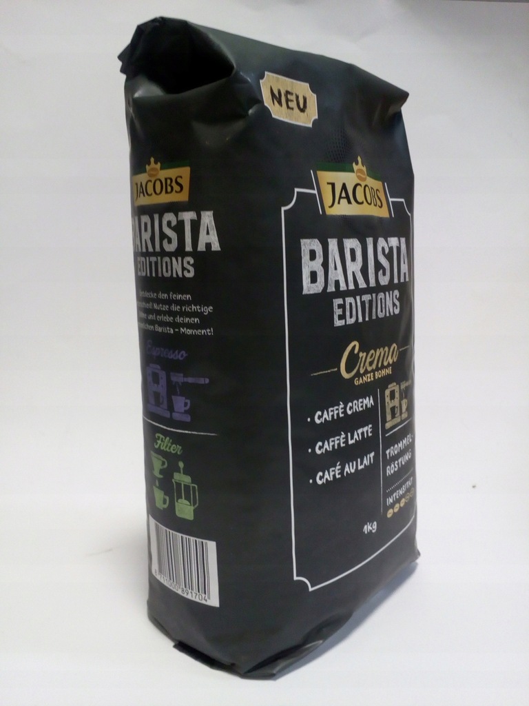 Jacobs Barista Editions Crema - Ziarno 1kg - 7525464244 - oficjalne ...