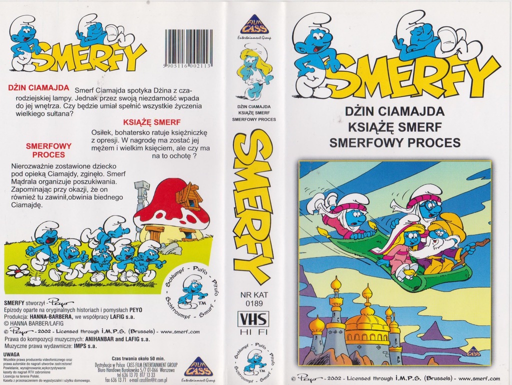 [VHS-1117] SMERFY DŻIN CIAMAJDA ------ rarytas !!!