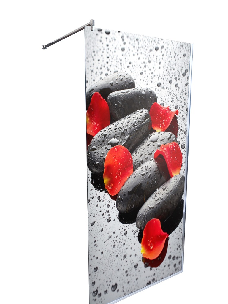 KABINA SZKLANA WALK-IN GRAFIKA 80/90 prysznic