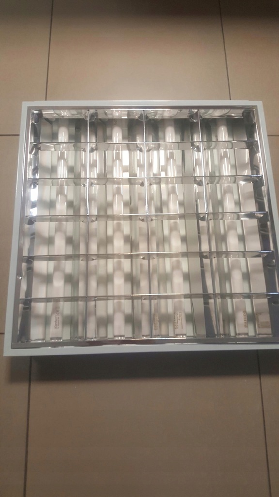 LAMPA RASTROWA PANEL 4X18W 60X60 świetlówki GRATIS