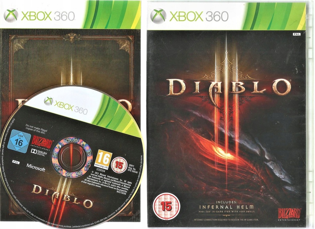 DIABLO III KULTOWA GRA RPG X-360/BDB/GW/V-XK-CE