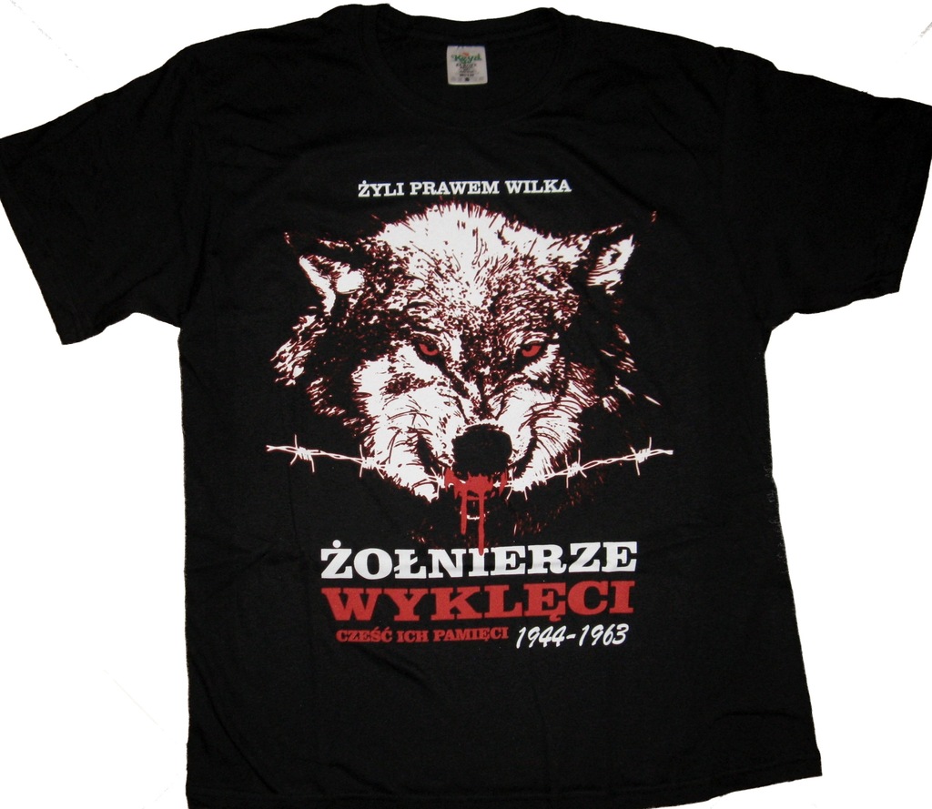 koszulka patriotyczna ŻYLI PRAWEM WILKA r.XXL/nr 7