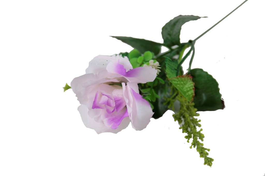 Róża z przybraniem gałązka sztuczne kwiaty G373