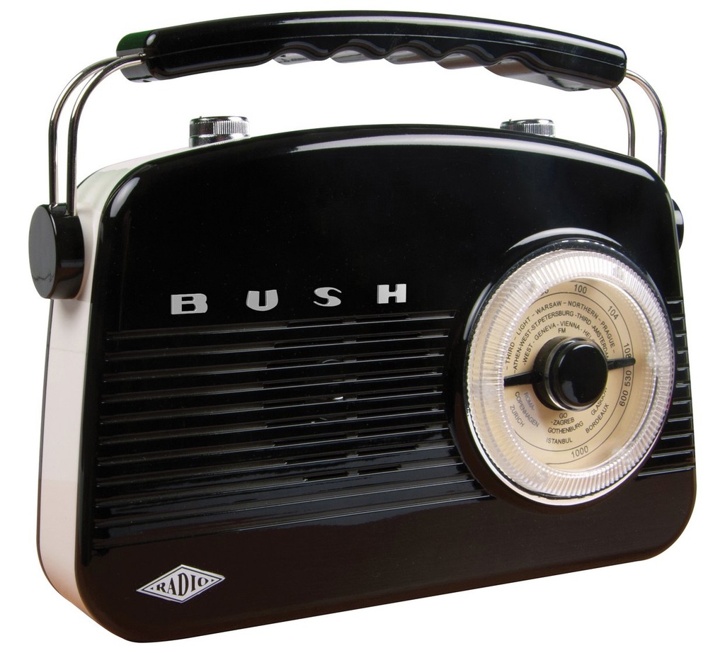 RADIO FM RETRO VINTAGE CZARNE - BUSH