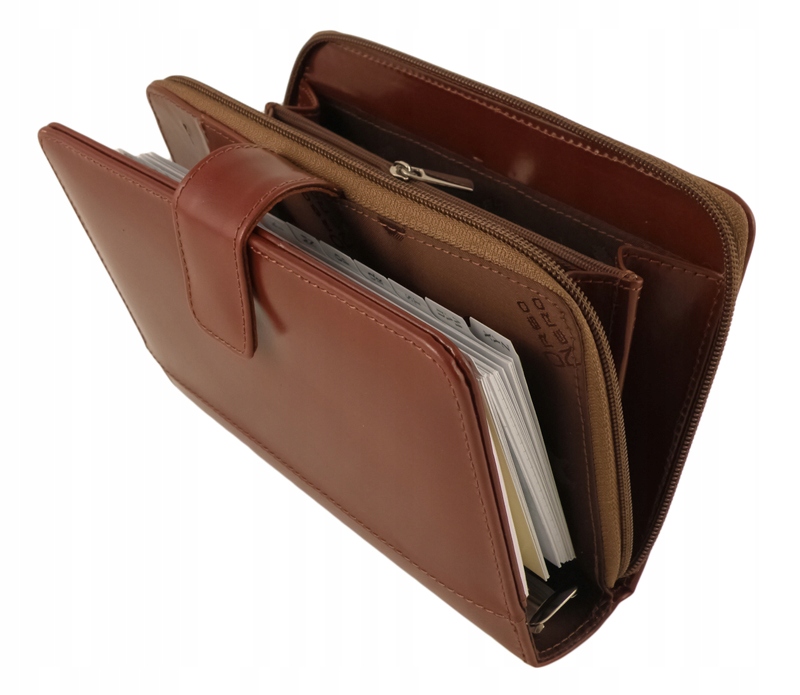 Organizer skórzany z saszetką, kalendarz, planer 7610864927