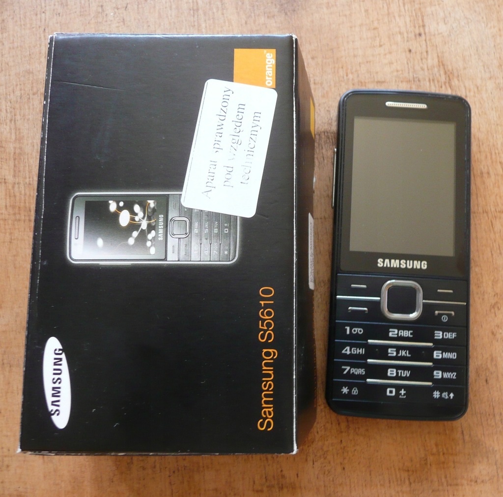 telefon SAMSUNG S5610 czarny simlock Orange