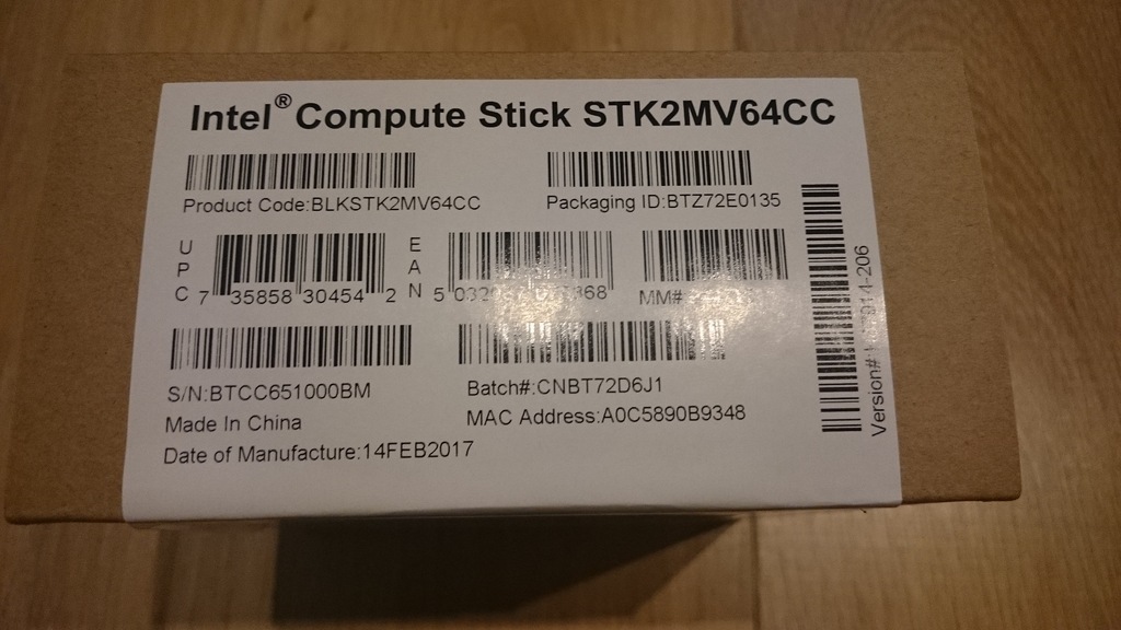 Intel Compute Stick 4GB RAM 64GB STK2MV64CC