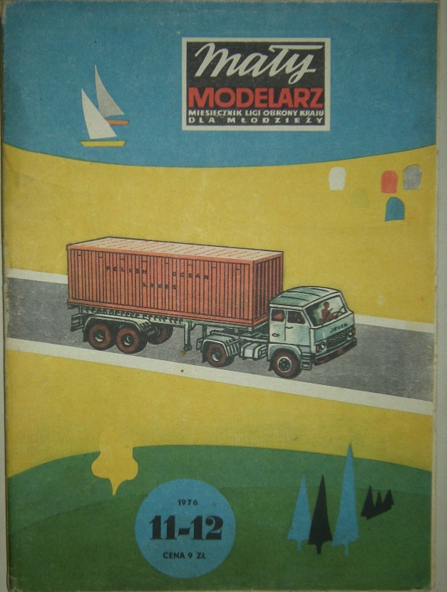 Mały Modelarz-Ciężarowy JELCZ kontener-11/12'76r-