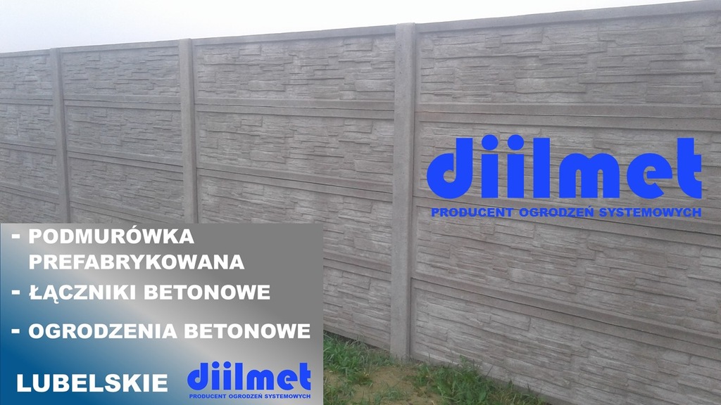 PODMURÓWKA BETONOWA OGRODZENIA BETONOWE LUBELSKIE