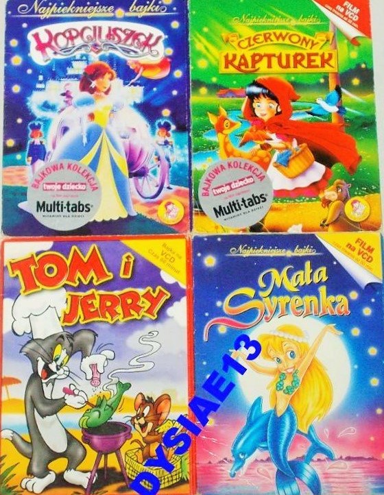 NAJPIĘKNIEJSZE BAJKI 4 VCD (DVD) lektor/dubbing