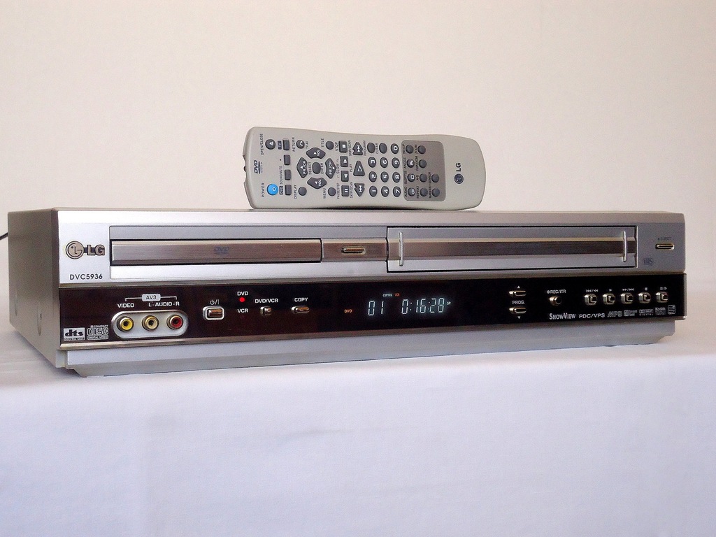 LG Combo DVDVHS 6GŁOWIC SP/LP Mp3 JPEG 7241000770