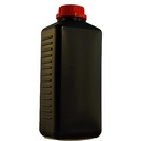 Черная бутылочка с крышкой, 1000 мл, для химикатов.