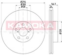 KAMOKA 1032350 DISQUE DE FREIN AVANT AÉRÉE photo 5 - milautoparts-fr.ukrlive.com