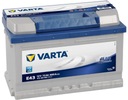 VARTA BLUE АККУМУЛЯТОР 12/72 Ач E43 K-CE CHANCE