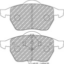 SABOTS DE FREIN FERODO DS PERFORMANCE AVANT SEAT LEON photo 2 - milautoparts-fr.ukrlive.com