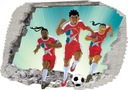 Наклейка Футболисты Supa Strikas с 3D-отверстием