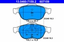 SABOTS DE FREIN ATE AVANT - RENAULT LAGUNA II 308MM photo 2 - milautoparts-fr.ukrlive.com