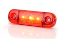 LED pozičné zadné svetlo červené 3LED (709)