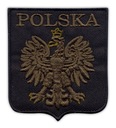 Stylizowane Godło Polski - POLSKA czarny/oliwka