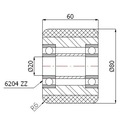 Valček Paleciak paletový vozík 80x60mm Príležitosť Značka Zabi