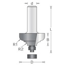 WOOD PECKER Frez profilowy D=22 B=12 d=8 HRM0305