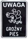 ДОСКА ПРЕДУПРЕЖДЕНИЯ ОБ ОПАСНОЙ СОБАКЕ – ALU. (быстрый)