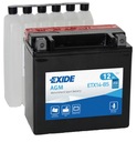 АККУМУЛЯТОР ETX14-BS EXIDE 12 Ач 200 А YTX14-BS MOTO