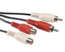 Удлинительный кабель 2xwt RCA (тюльпан) - 2xgn RCA 1,5м (1420a)