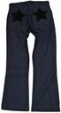 WRANGLER nohavice BLUE jeans CROP STAR FLARE W28 Dominujúci vzor bez vzoru