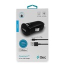 АВТОМОБИЛЬНОЕ ЗАРЯДНОЕ УСТРОЙСТВО TTEC Quantum USB + Lightning