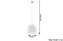 Lampa loft závesná BALL biela SL.0256 - Sollux Hĺbka produktu 30 cm