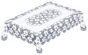 СКАТЕРТЬ ПРЯМОУГОЛЬНАЯ ЖАККАРДОВАЯ БЕЛАЯ 100х150см 22194
