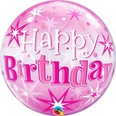 ФОЛЬГОВЫЙ ШАР BUBBLE QUALATEX BIRTHDAY, PARTY-3121