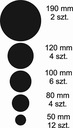 Dekoratívne zrkadlo Kruh 3mm Nástenné kolesá Výška 600 mm